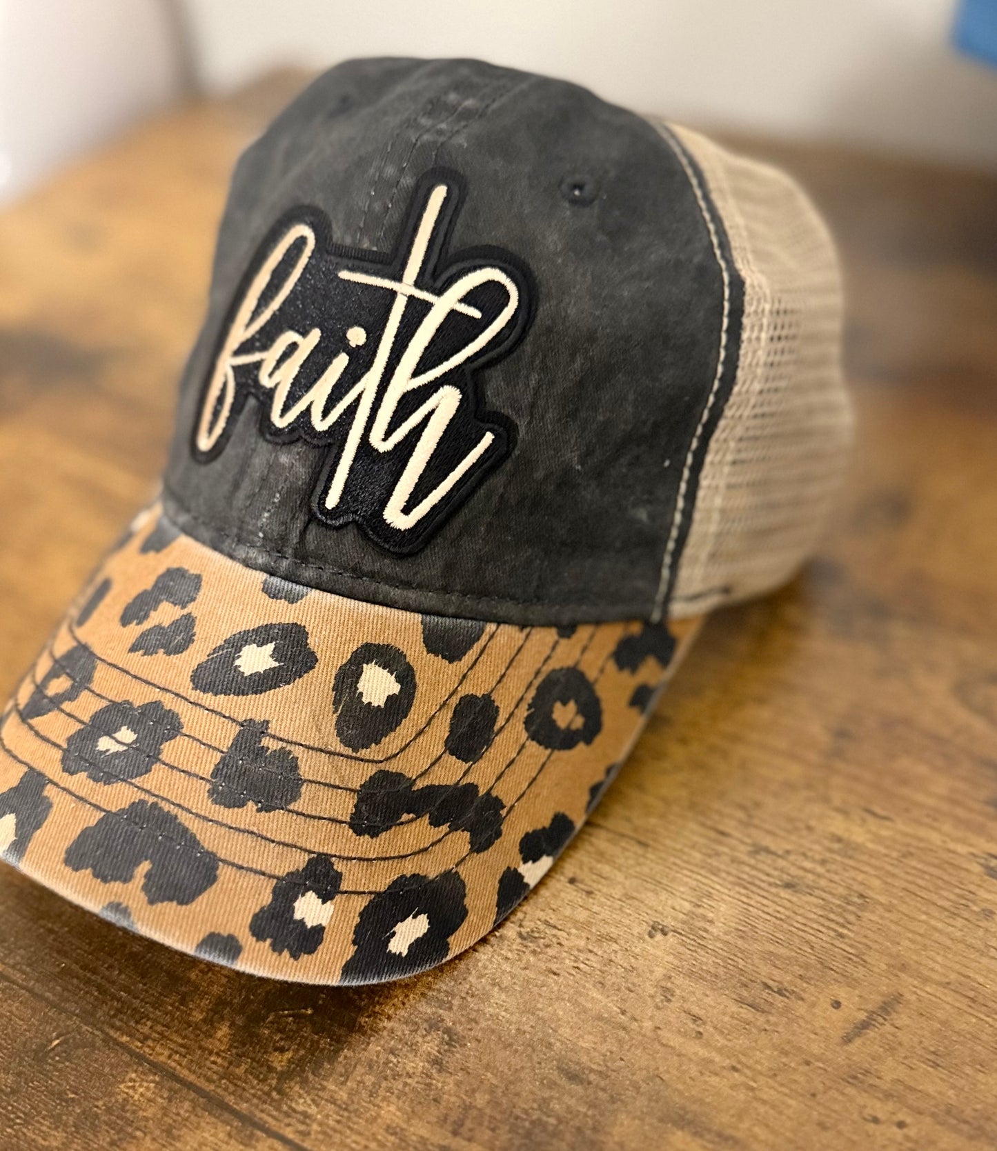 Cheetah Faith Concealed Ponytail