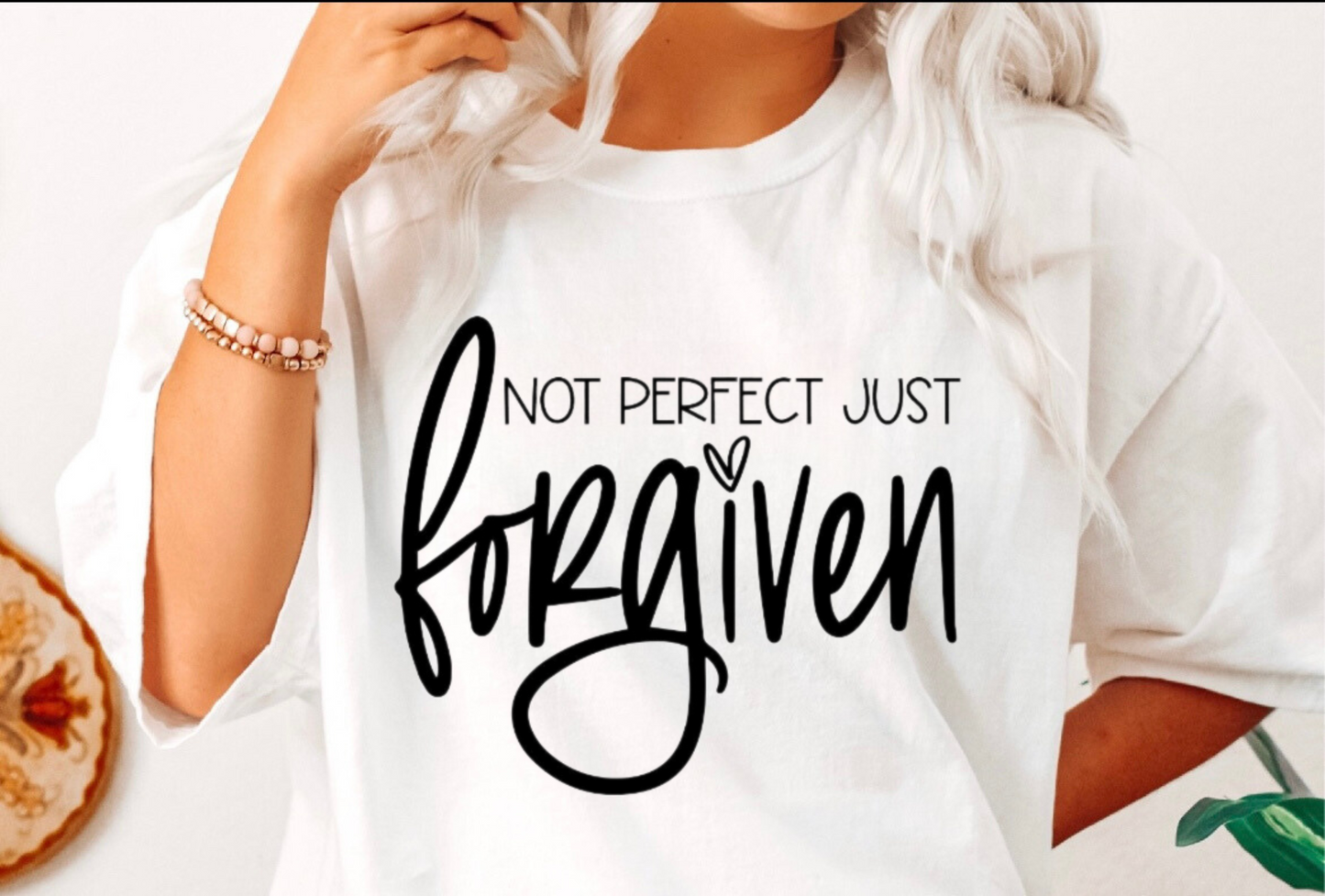 Not Perfect Just Forgiven 🩶